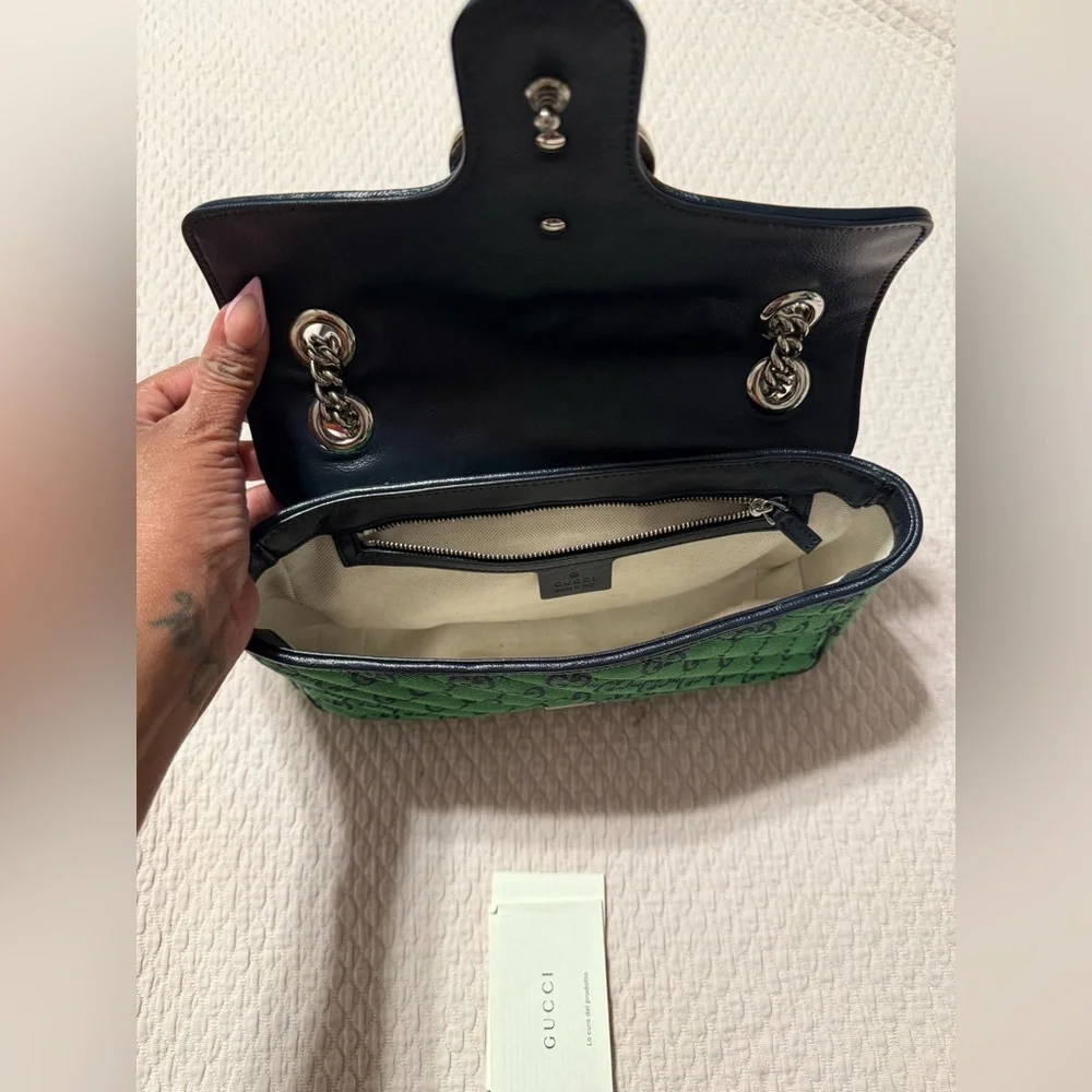 GUARANTEED AUTHENTIC** Gucci Ophidia Belt Bag GG Coated Canvas Medium - Picture 5 of 6